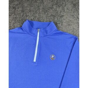 Peter Millar Crown Sport Performance Quarterzip Pullover Mens L Lost Tree Golf